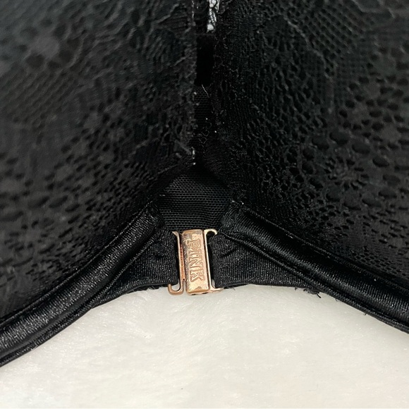 PINK Victoria’s Secret Black Lace Racerback Push-up Bra - Picture 7 of 8